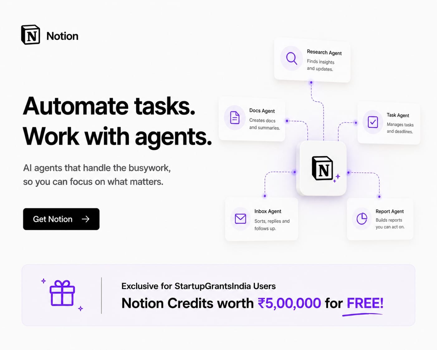 Notion AI agents — automate the busywork so you can focus on what matters