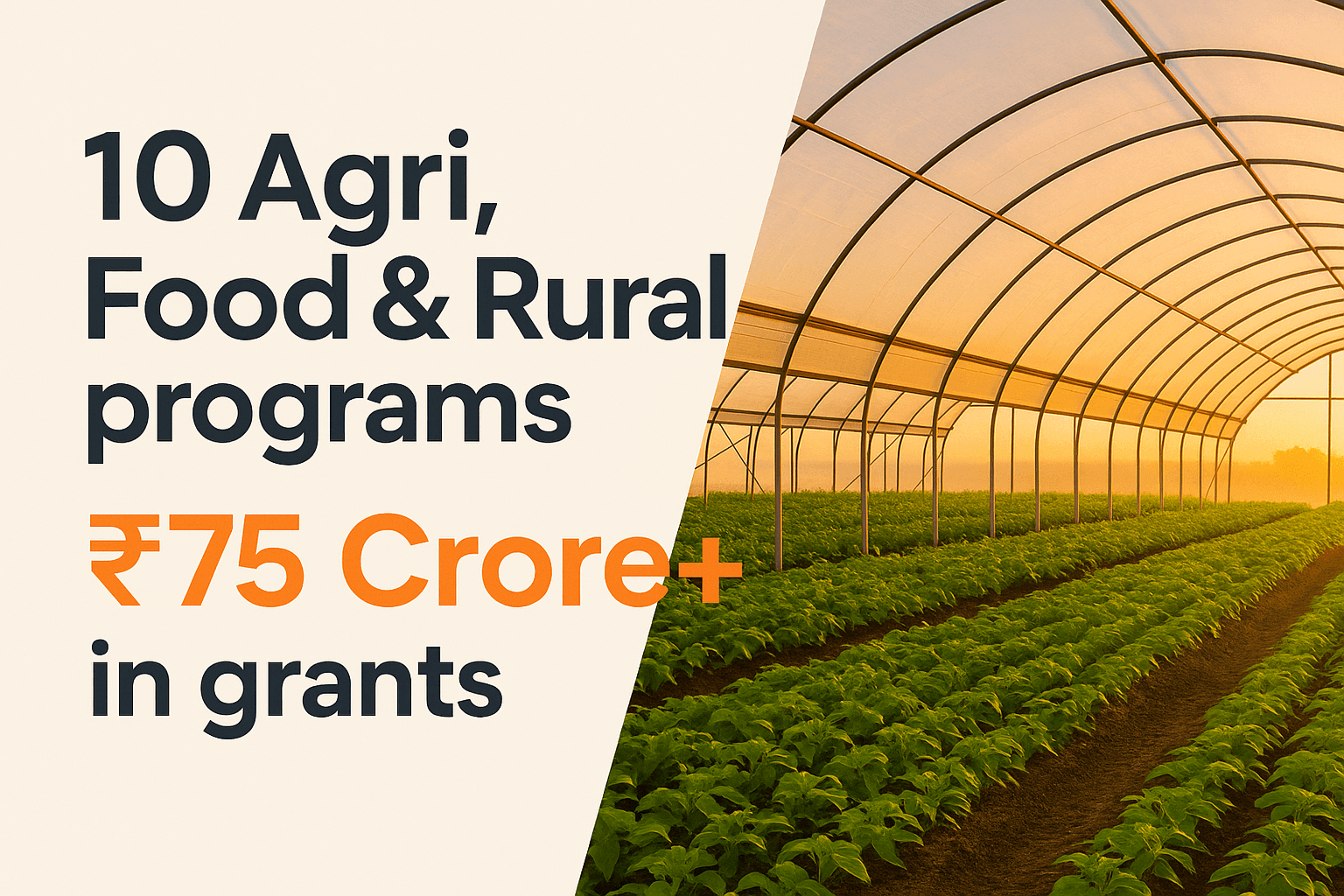 Agri, Food & Rural Startup Grants and Funding Programs in India — July 2026