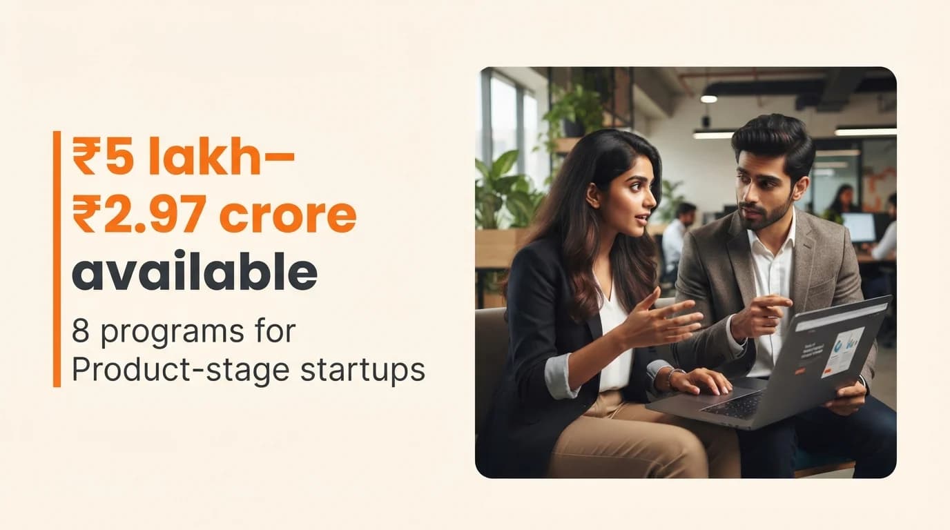Startup Grants and Funding Programs for Product-Stage Startups in India — July 2026